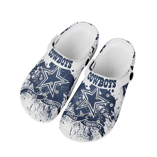 Women's Dallas Cowboys Bayaband Clog Shoes 003